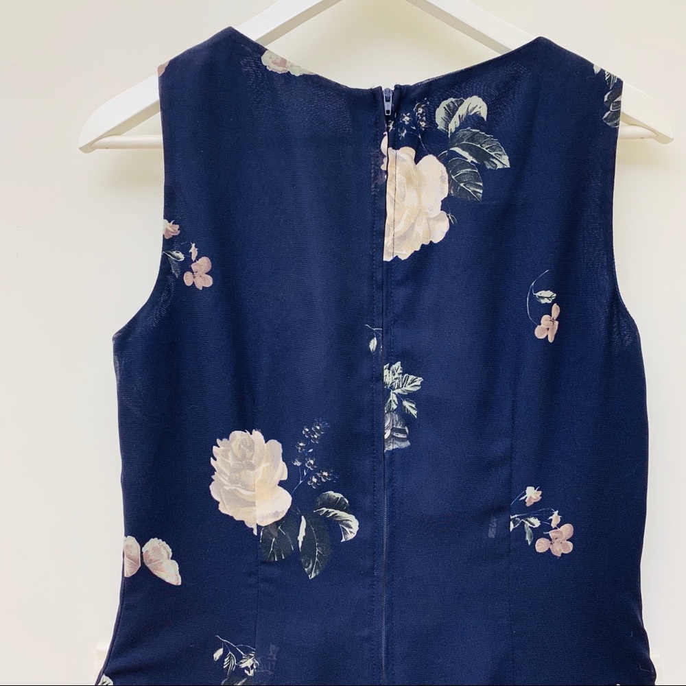 Rabbit Rabbit Rabbit Navy Floral Lined Dress - Picture 4 of 6